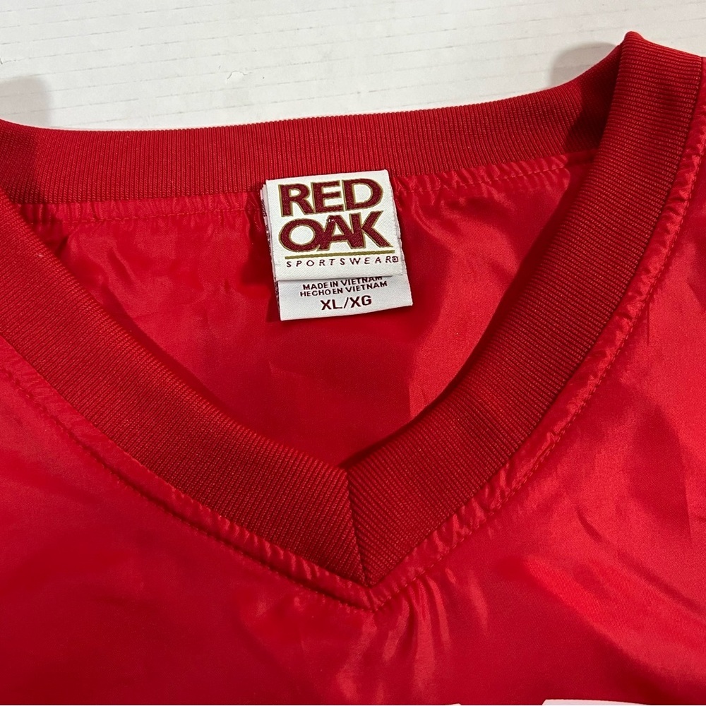 Red Oak Georgia Bulldogs NCAA Lightweight V Neck Pullover Jacket Size XL - Picture 9 of 10
